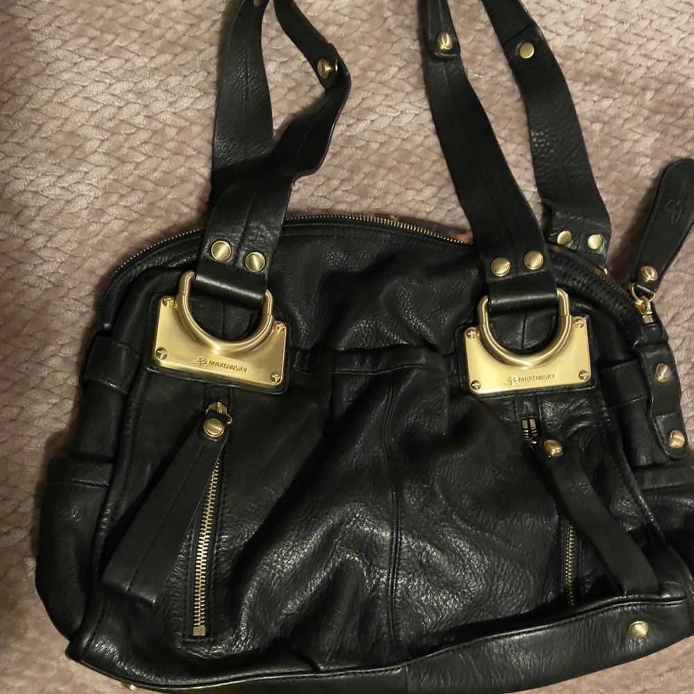 Black B.Makowsky bag